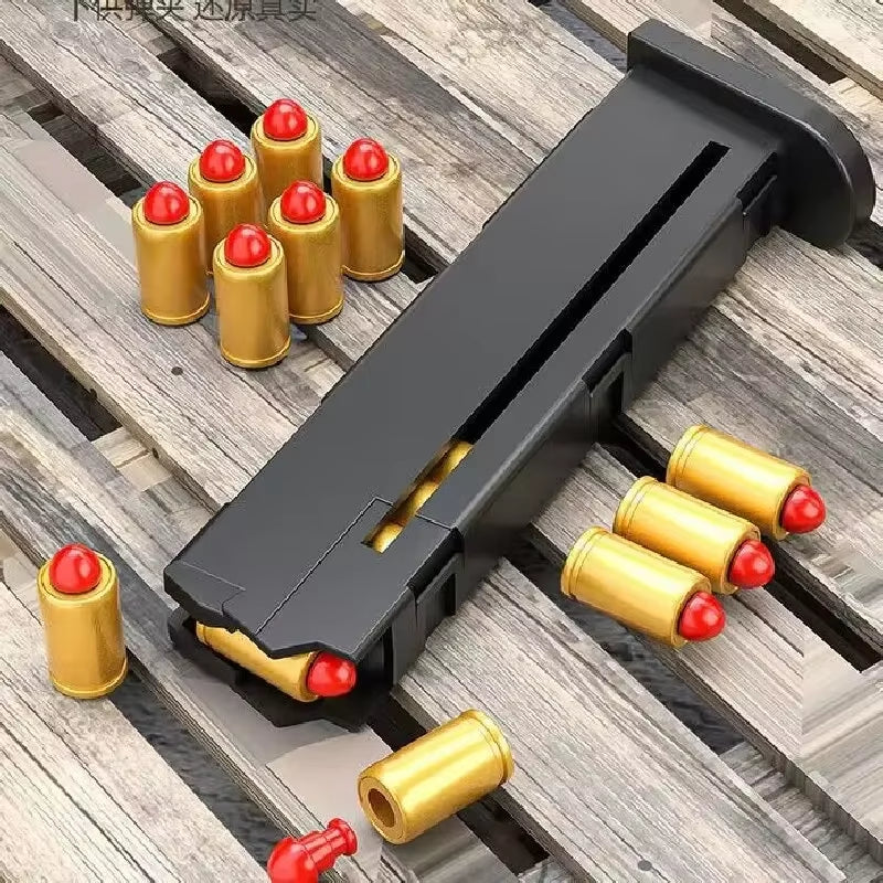 Black Automatic Colt 1911 Automatic Shell Soft Bullet Toy Gun Air Gun CS Shooting Weapon Boy Toy (Continuous Firing) Gift