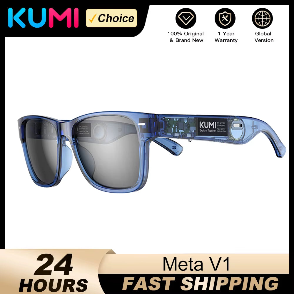 Meta V1 Smart Glasses Break Audio-Visual Imagination Create Bluetooth Glasses IPX4 Waterproof Bluetooth Phone Call